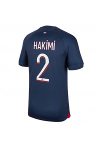 Paris Saint-Germain Achraf Hakimi #2 Jalkapallovaatteet Kotipaita 2023-24 Lyhythihainen